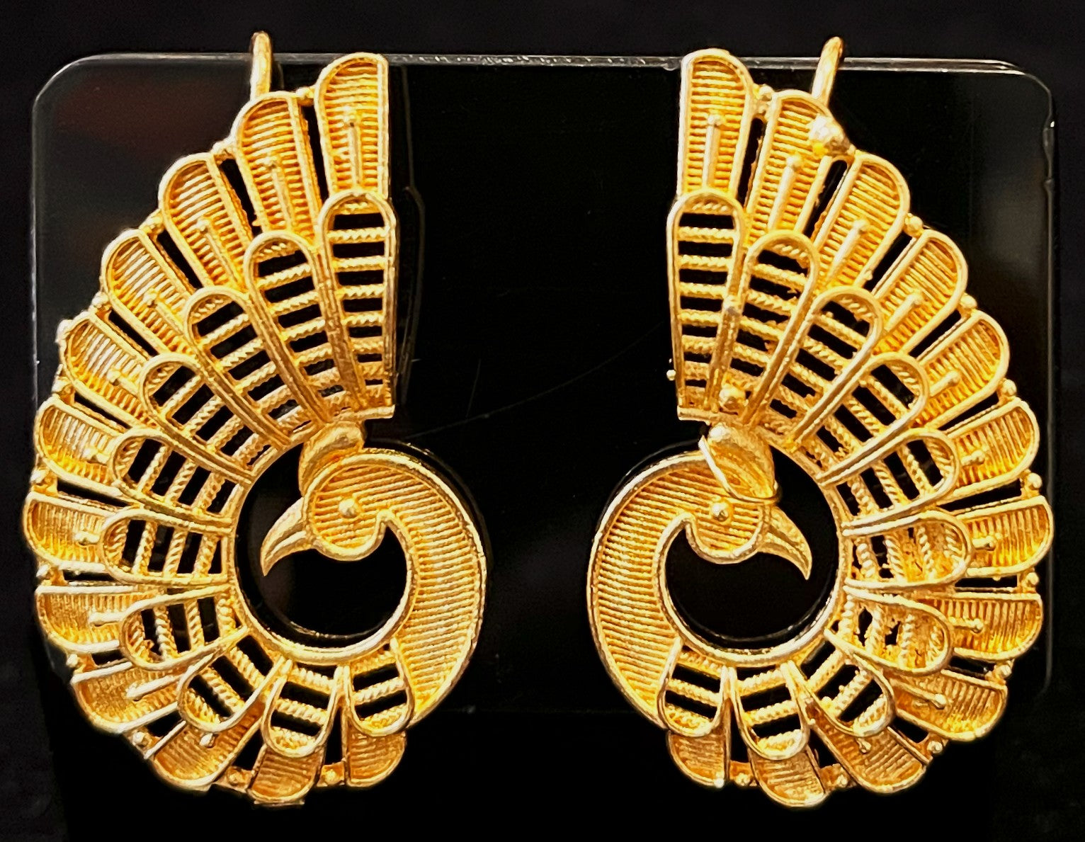 deity earrings, idol earrings jewellery, gold plated earrings for idols - Length: 1.5 inches