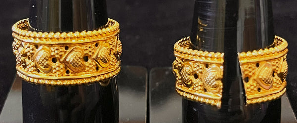 deity bangles, idol bangles jewellery, gold plated bangles for idols - Diameter: 2 cms