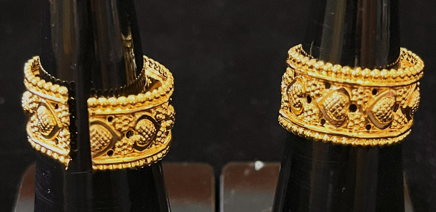 deity bangles, idol bangles jewellery, gold plated bangles for idols - Diameter: 1.75 cms