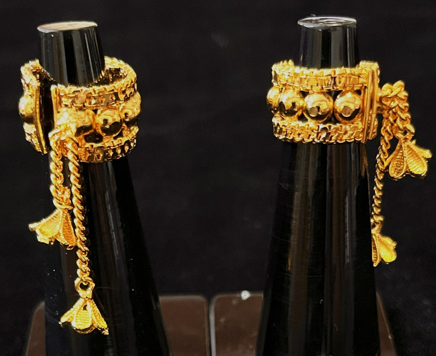 deity bangles, idol bangles jewellery, gold plated bangles for idols - Diameter: 1.5 cms