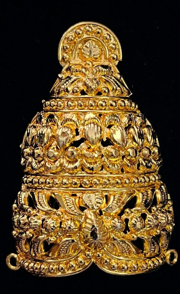 krishna crown, deity mukut, idol crown jewellery - Length: 2 inches | Width: 2 inches 1