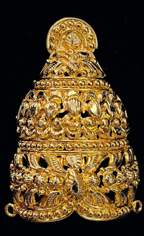 krishna crown, deity mukut, idol crown jewellery - Length: 2 inches | Width: 2 inches