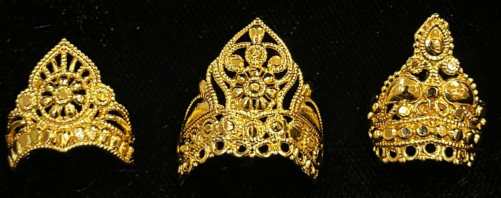 krishna crown, deity mukut, idol crown jewellery - Length: 1 inches | Width: 1 inches 2