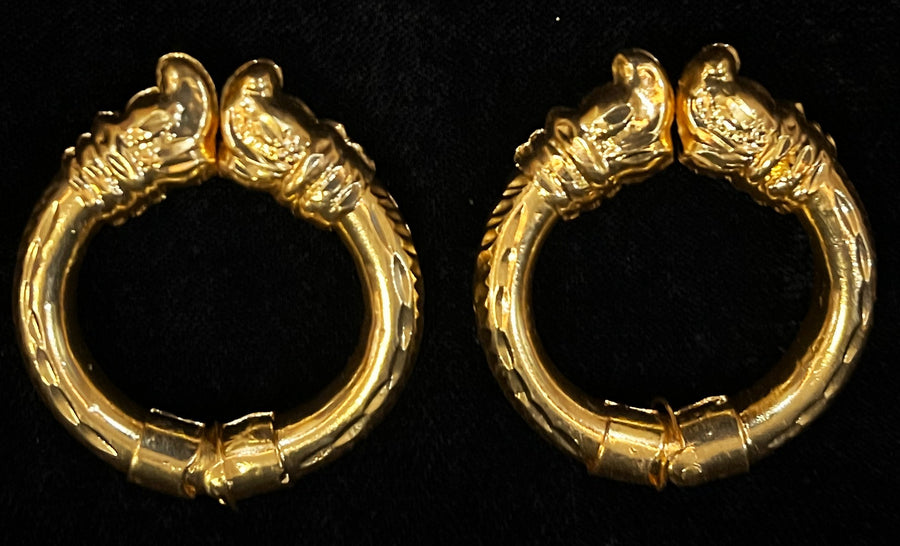 deity bangles, idol bangles jewellery, gold plated bangles for idols - Diameter : 1 inch