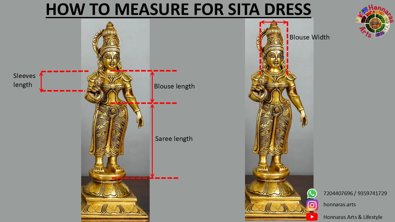 Amman Pavadai, Ammavaru Saree, Radha Krishna Vastra, Ram Sita Poshak, Radha Krishna Dress, Radha Rani Poshak for Standing Idol,pre stiched Sadi , Made of Pure Tapeta Silk - Yellow pre plated Saree with Dark Blue Contrast and blouse