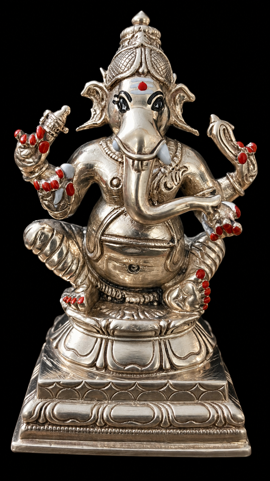 Premium Panchaloha Lord Ganesha Idol – 3 Inches | 200 Gms