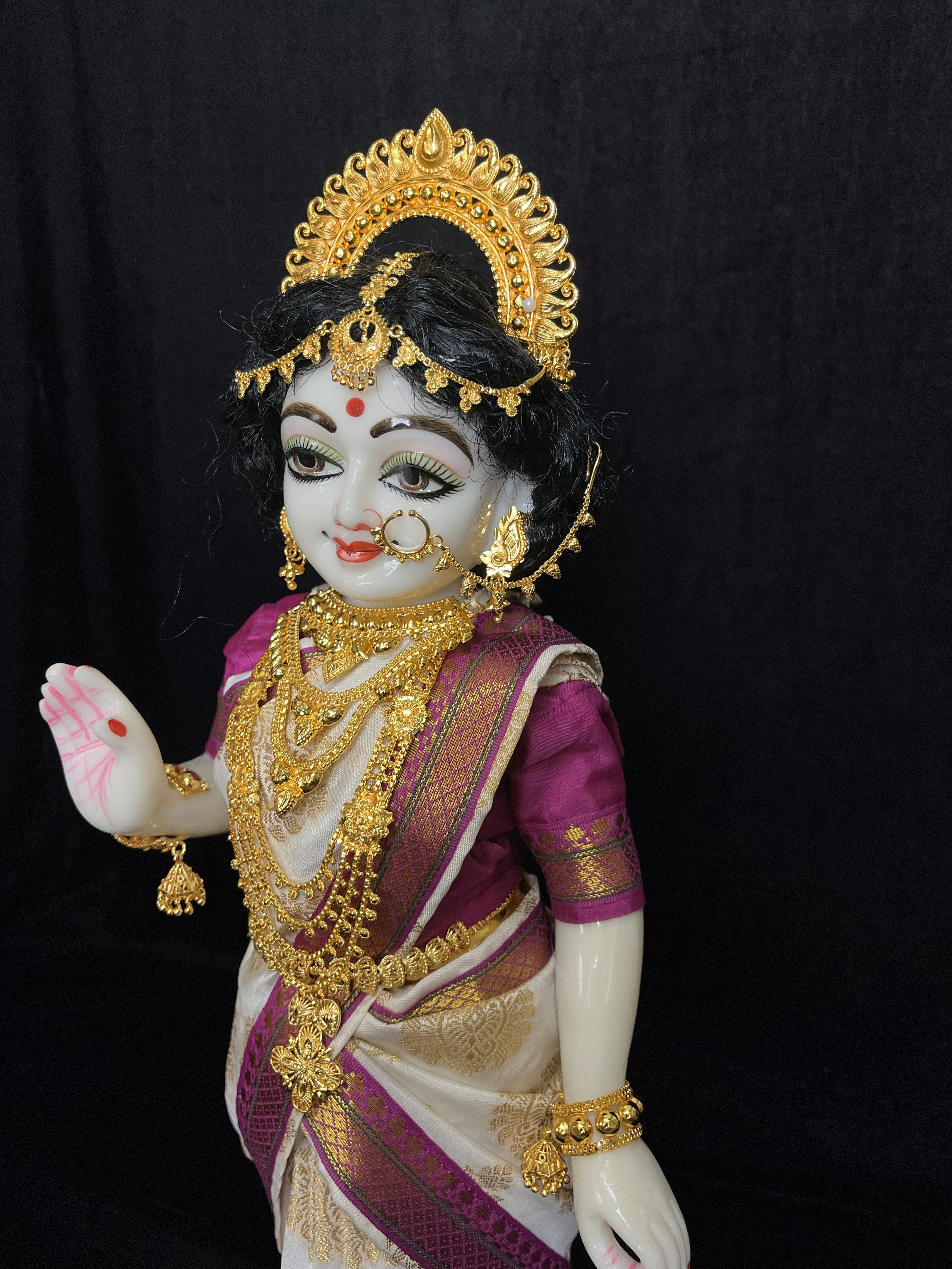 Marble Dust Iskon Radha Krishna Idol, 18 Inches, 1 Set of 2 Pieces 14