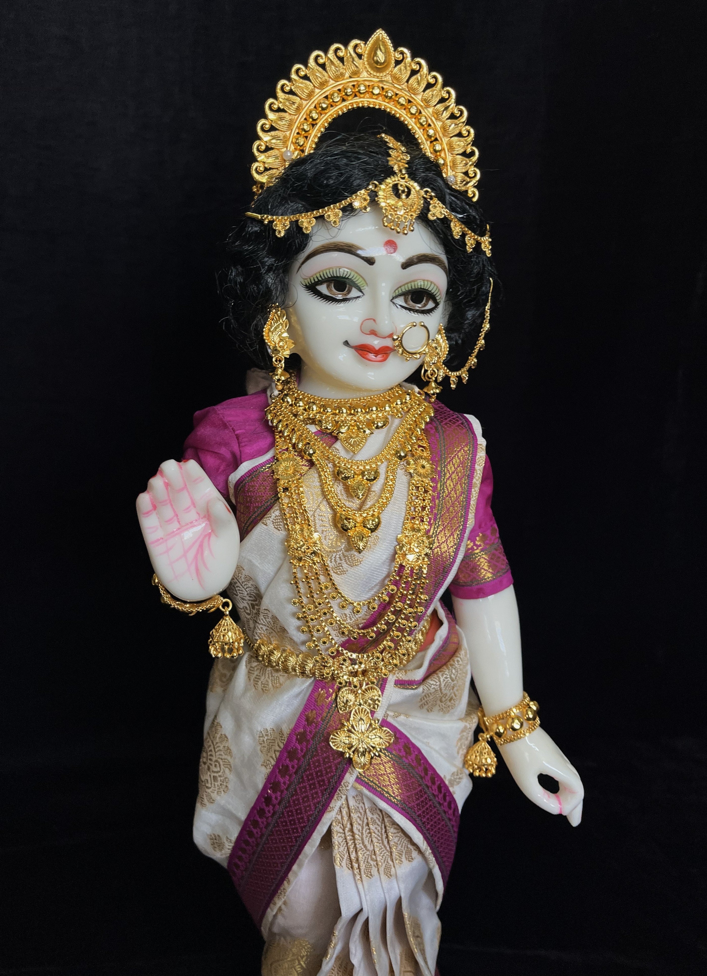 Marble Dust Iskon Radha Krishna Idol, 18 Inches, 1 Set of 2 Pieces 15