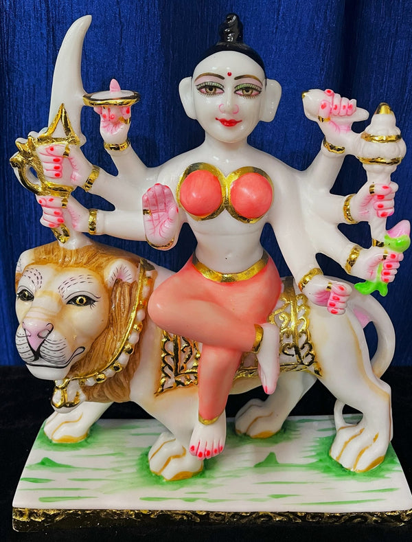 12 Inch Maa Durga Marble Dust Idol