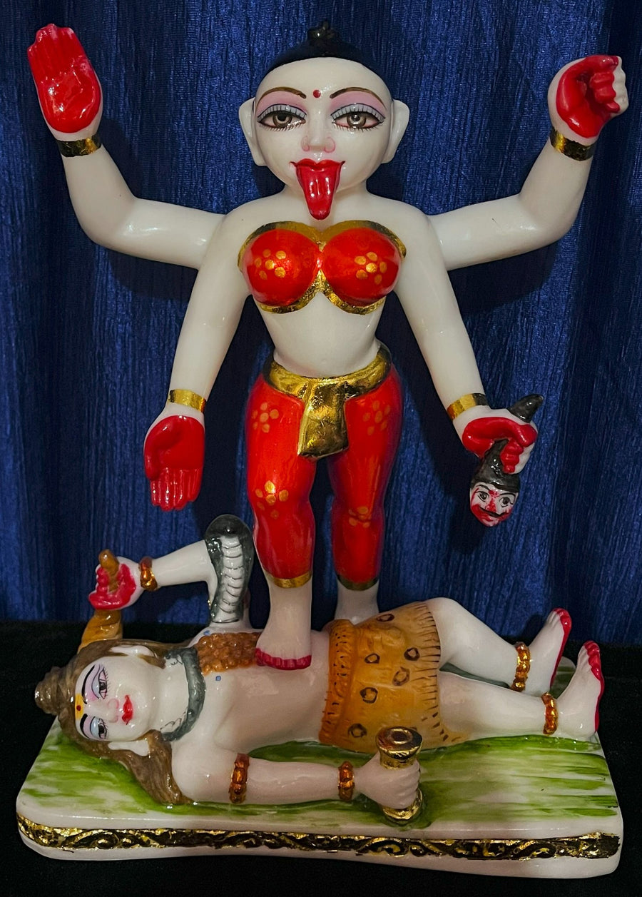 12 Inch Maa Kali Marble Dust Idol