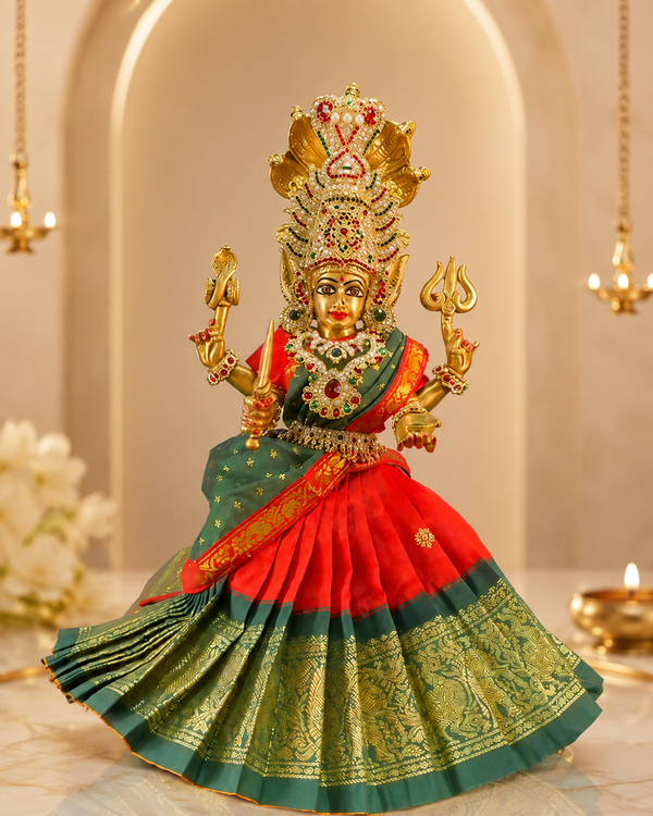 MHS013 styled deity attire for Friday Pooja
