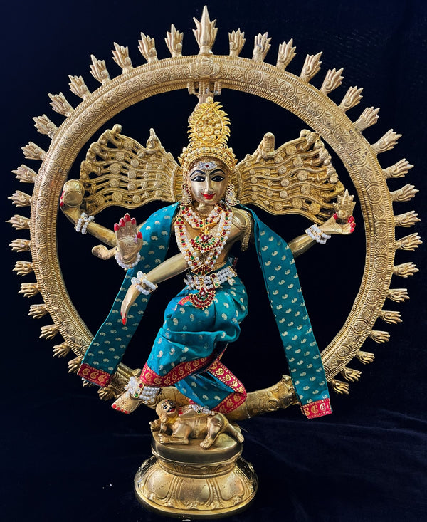 Nataraja Dhoti made of Soft Silk (Pure Silk) - Bottle Green  Dhoti with Red border and Bottle Green Shalya