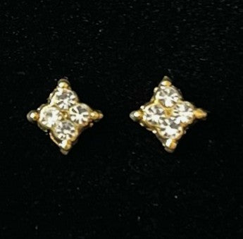 Temple Nath Collection – Traditional Nose Ornaments - White & Red stones on South Indian Stones metal alloy - Length: 7 mm 1