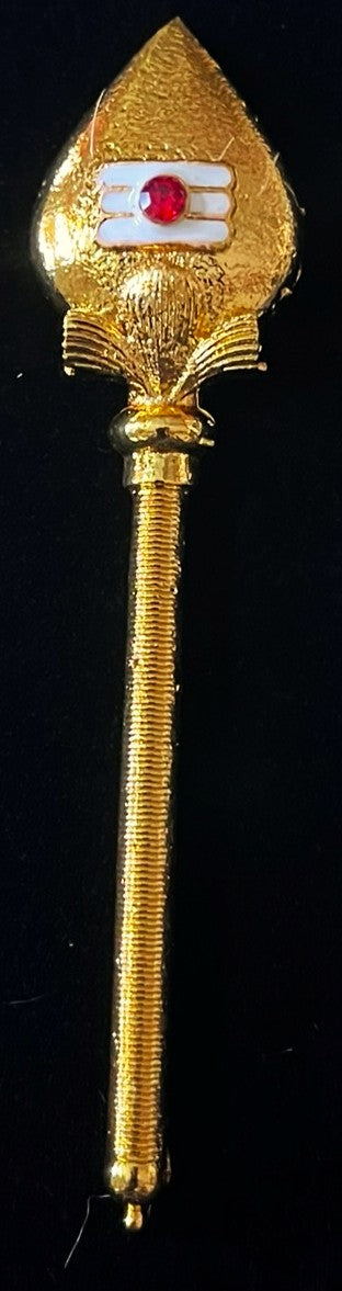 Veil - Durga, Murugan Ayudha - Gold - Length: 3.5 inches