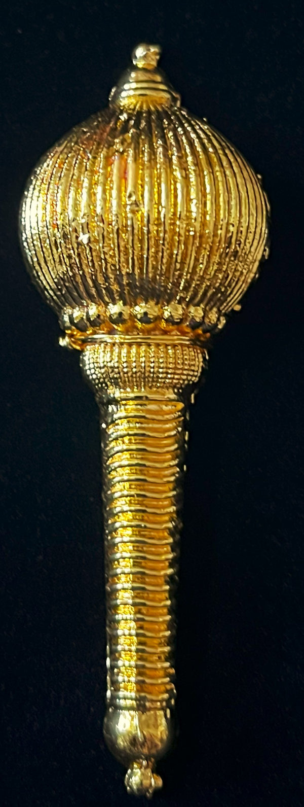 Gada / Mace - Vishnu, hanuman, Lakshmi, Durga Ayudha - Gold - Length: 3 inches