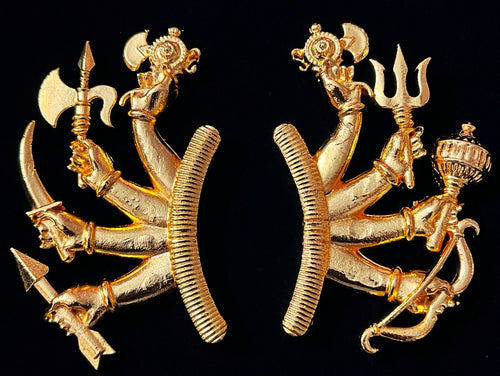Ashta Hasta Kavacham – Full Gold Look for Durga - Gold - Length: 2.75 inches