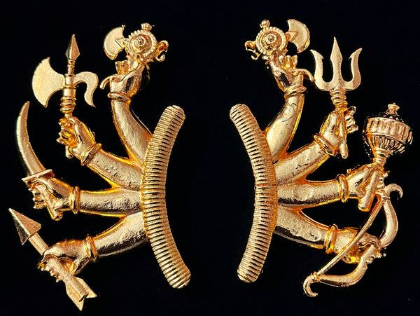 Ashta Hasta Kavacham – Full Gold Look for Durga - Gold - Length: 2.75 inches