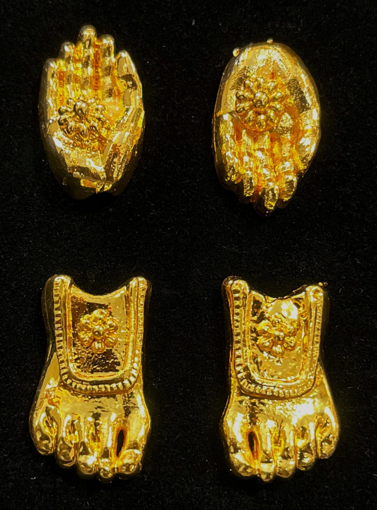 Hasta Pada Kavacham – Sacred Hand & Feet Armour - Gold - Length: 1 inch 1