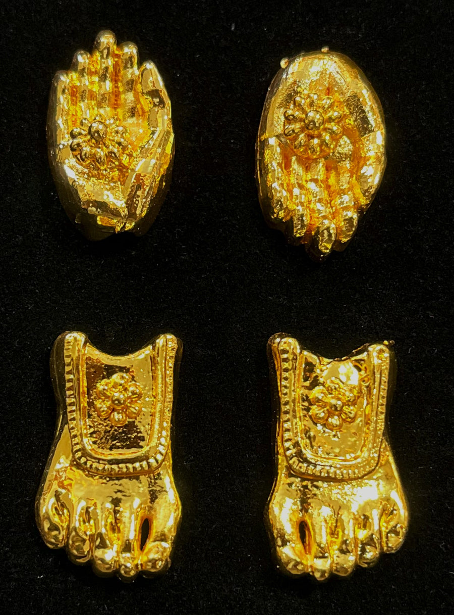 Hasta Pada Kavacham – Sacred Hand & Feet Armour - Gold - Length: 1 inch