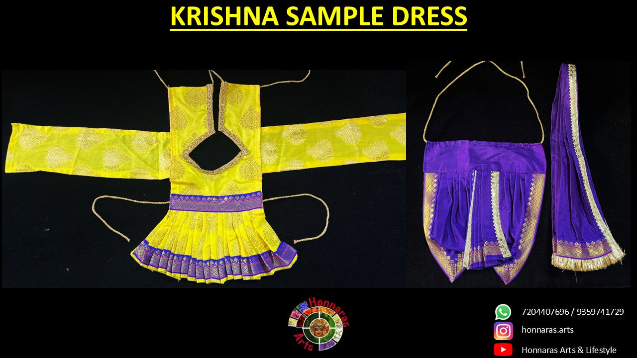 Vithhal Rukhmini dress, Ram Darbar dress, Radha krishna dress – Dhoti, Bhgavan dress, Deity Angharkha dhoti patka/shalya, Khes, kurta, Uparna Vastra for Rama, Krishna,Vitthal,made of Pure Tapeta Silk. - Royal Blue pre plated Angarkha with maroon Contrast 7