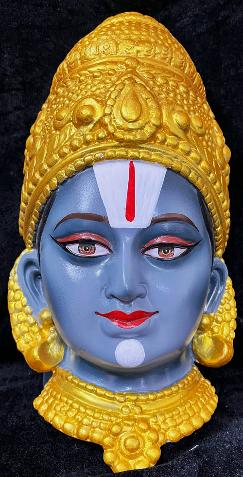 Balaji Fiber half Face with crown and without Jewellery (Can be tied to coconut)