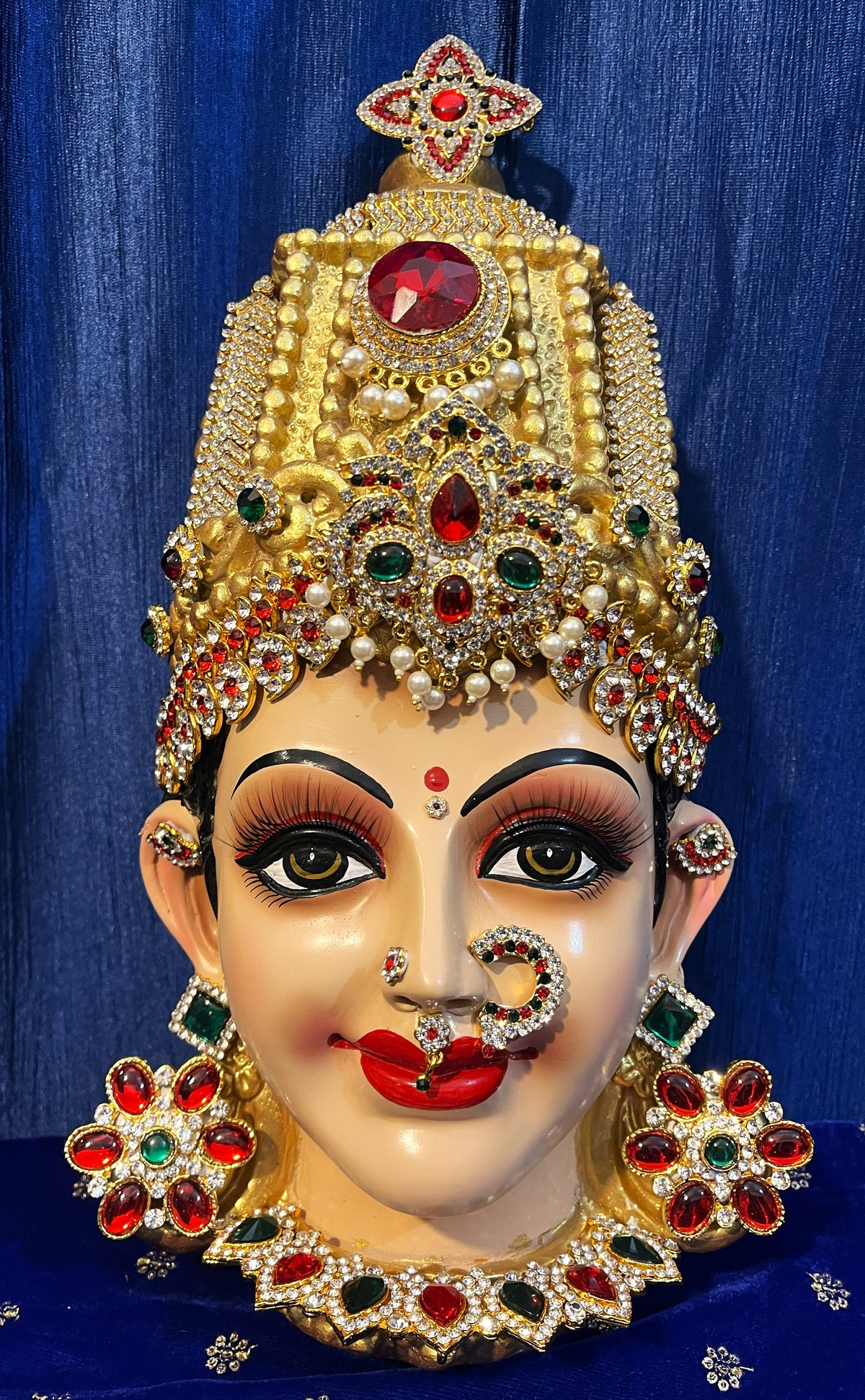 Premium Lakshmi Fiber Full Face with Jewellery – 16 Inch (cannot be tied to coconut)
