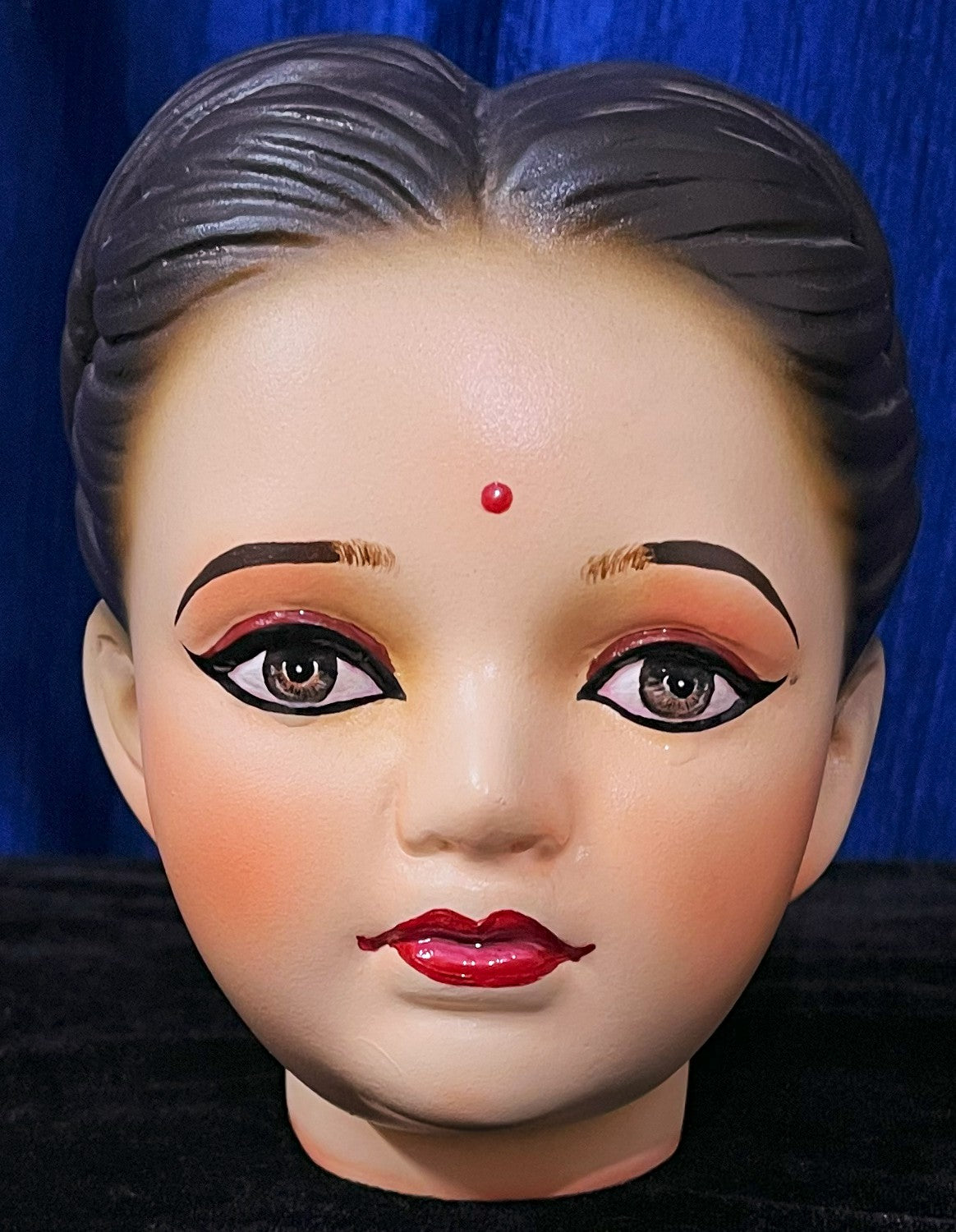 Premium Lakshmi Fiber Half Face with Jewellery – 6 Inch (cannot be tied to coconut) 2