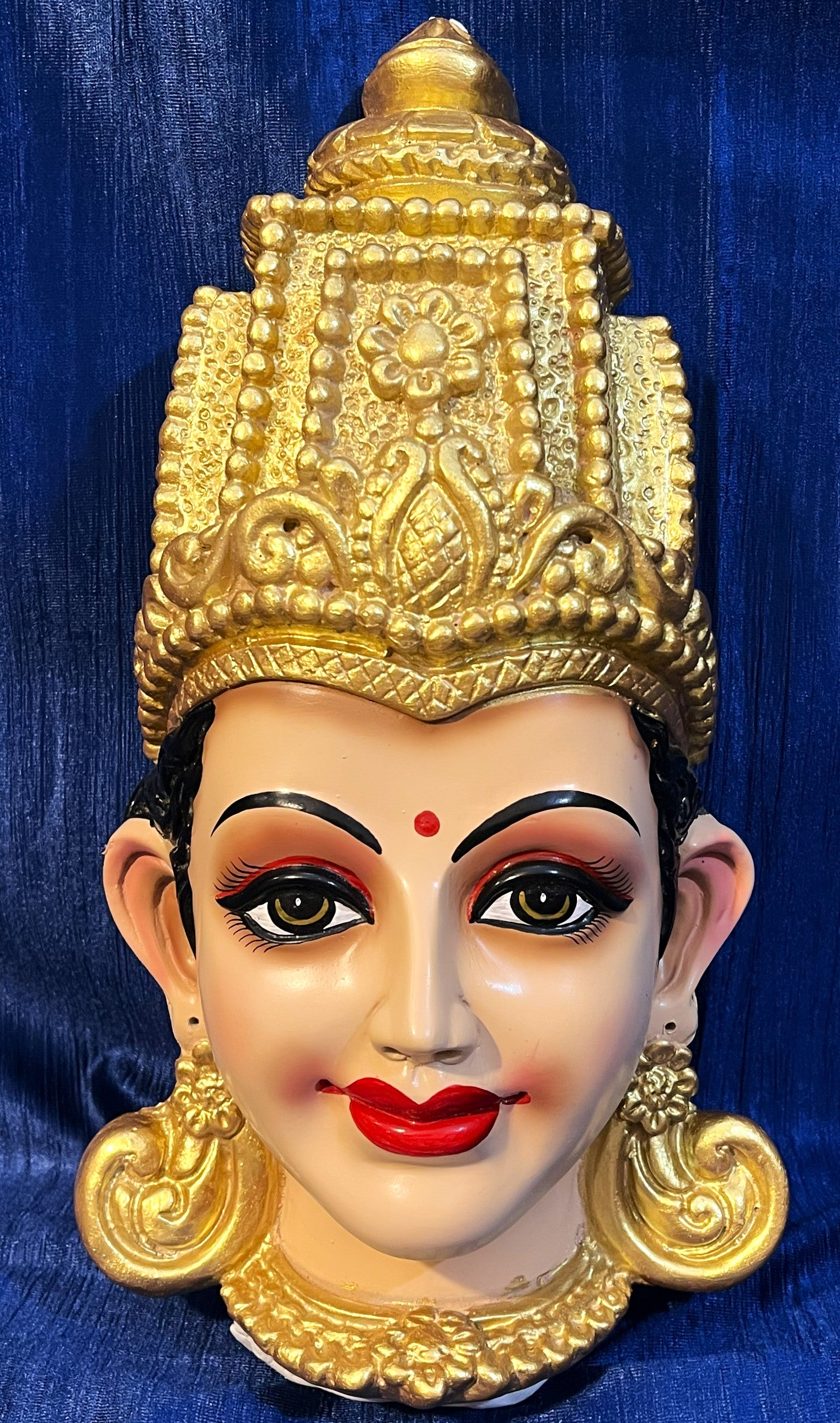Premium Lakshmi Fiber Full Face with Jewellery – 16 Inch (cannot be tied to coconut) - Skin 1