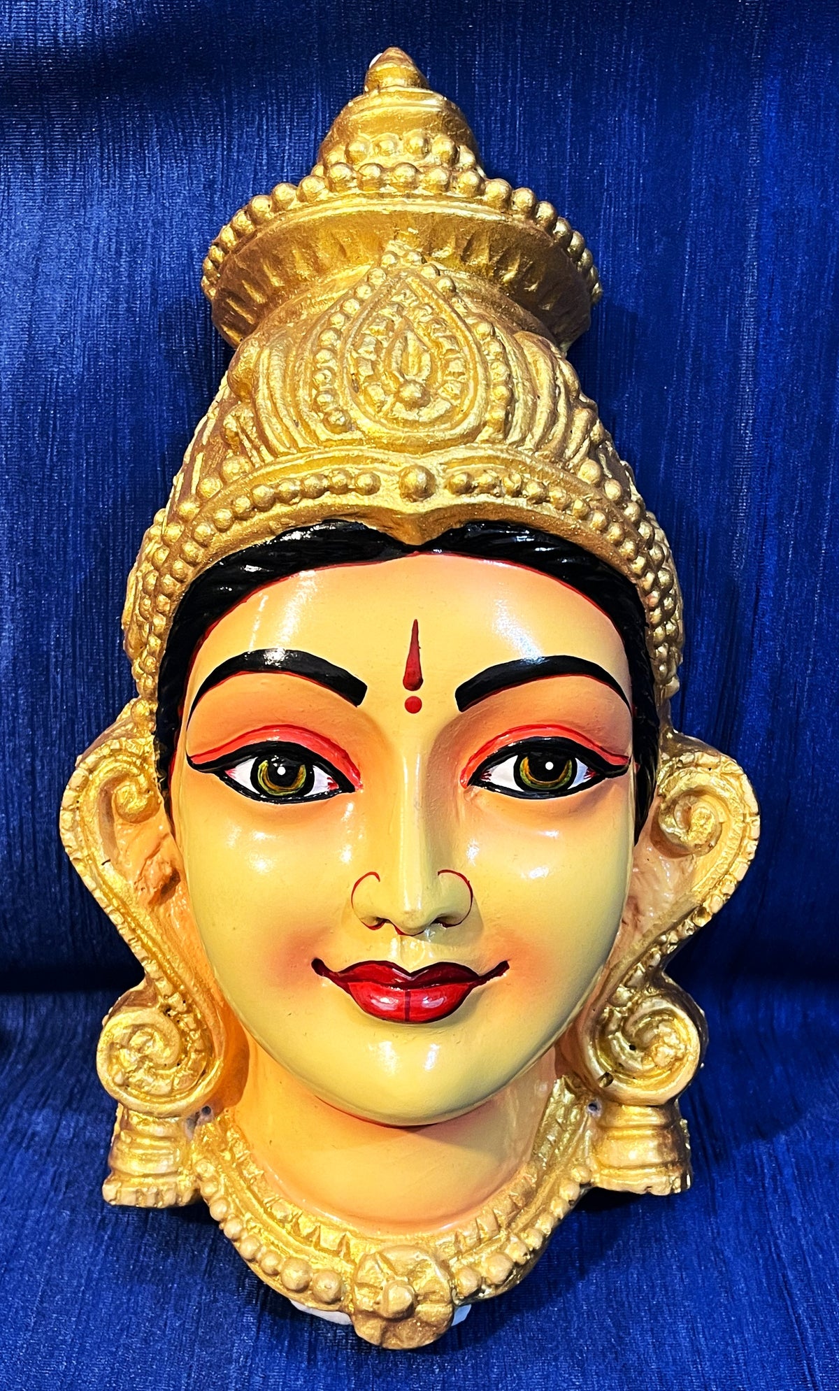 Premium Lakshmi Fiber Full Face with Jewellery – 14 Inch (cannot be tied to coconut) - Skin