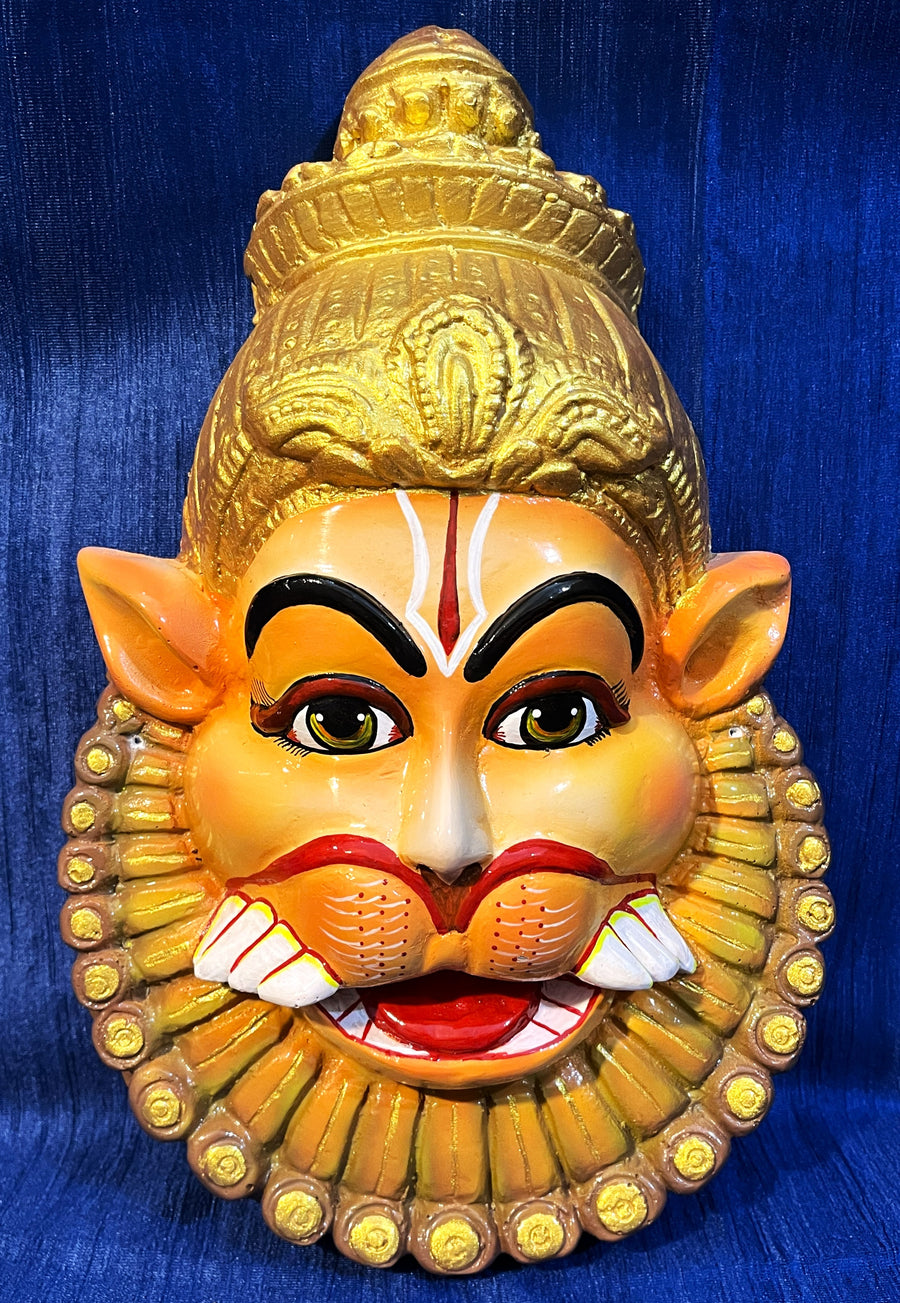 Narasimha Fiber half Face with crown and without Jewellery (Can be tied to coconut)