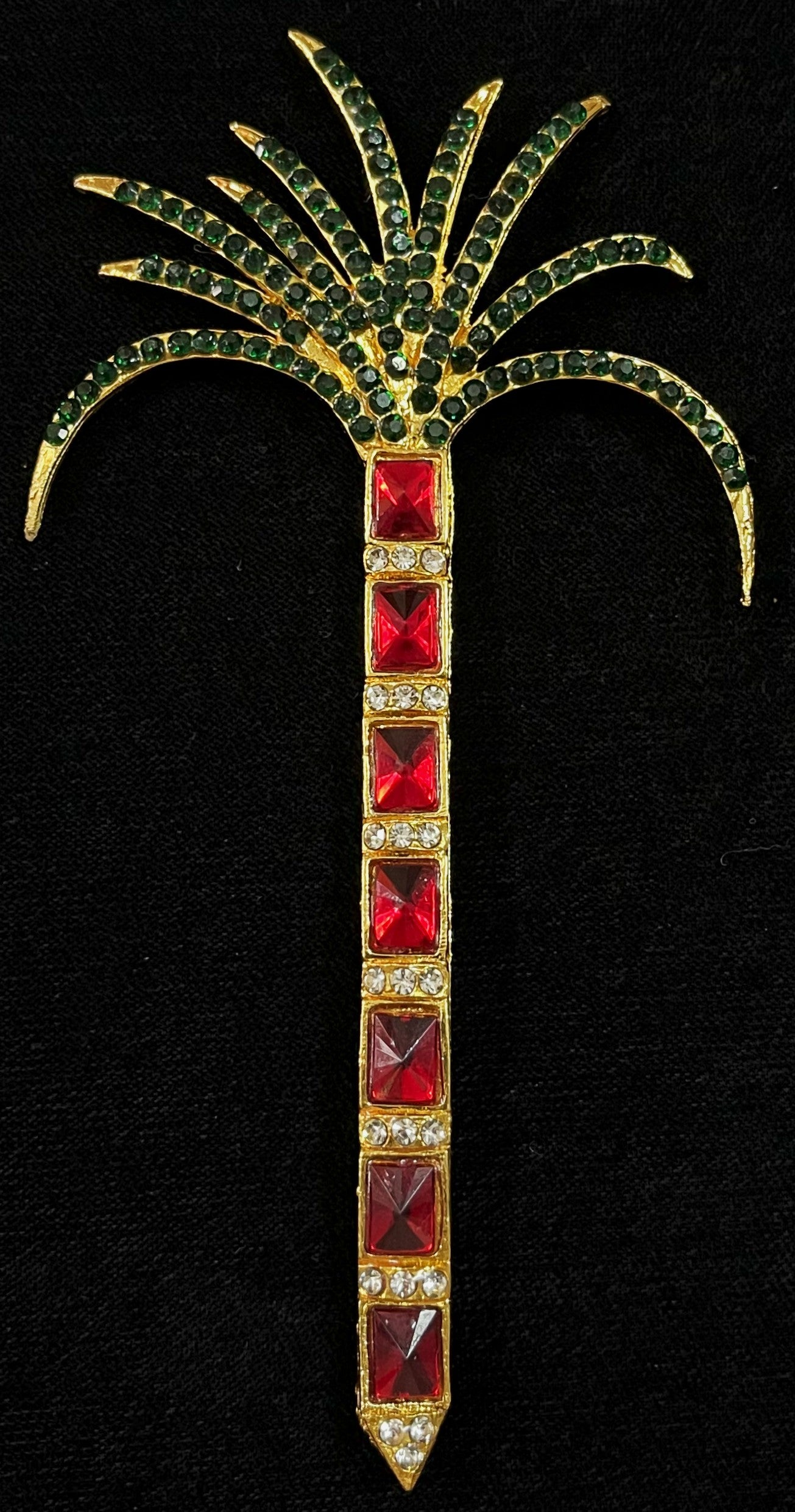 Sugarcane – Lalitha Parameshwari / Kamakshi Devi Ayudha - Red & green stones on South Indian Stones metal alloy - Length: 5.5 inches 1