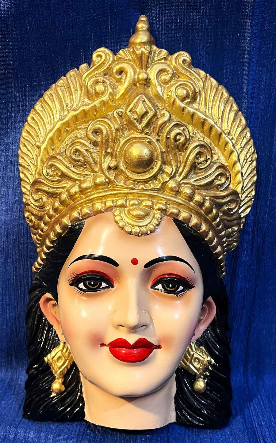 Premium Lakshmi Fiber Half Face without Jewellery – 13.5 Inch (can be tied to coconut) - Skin
