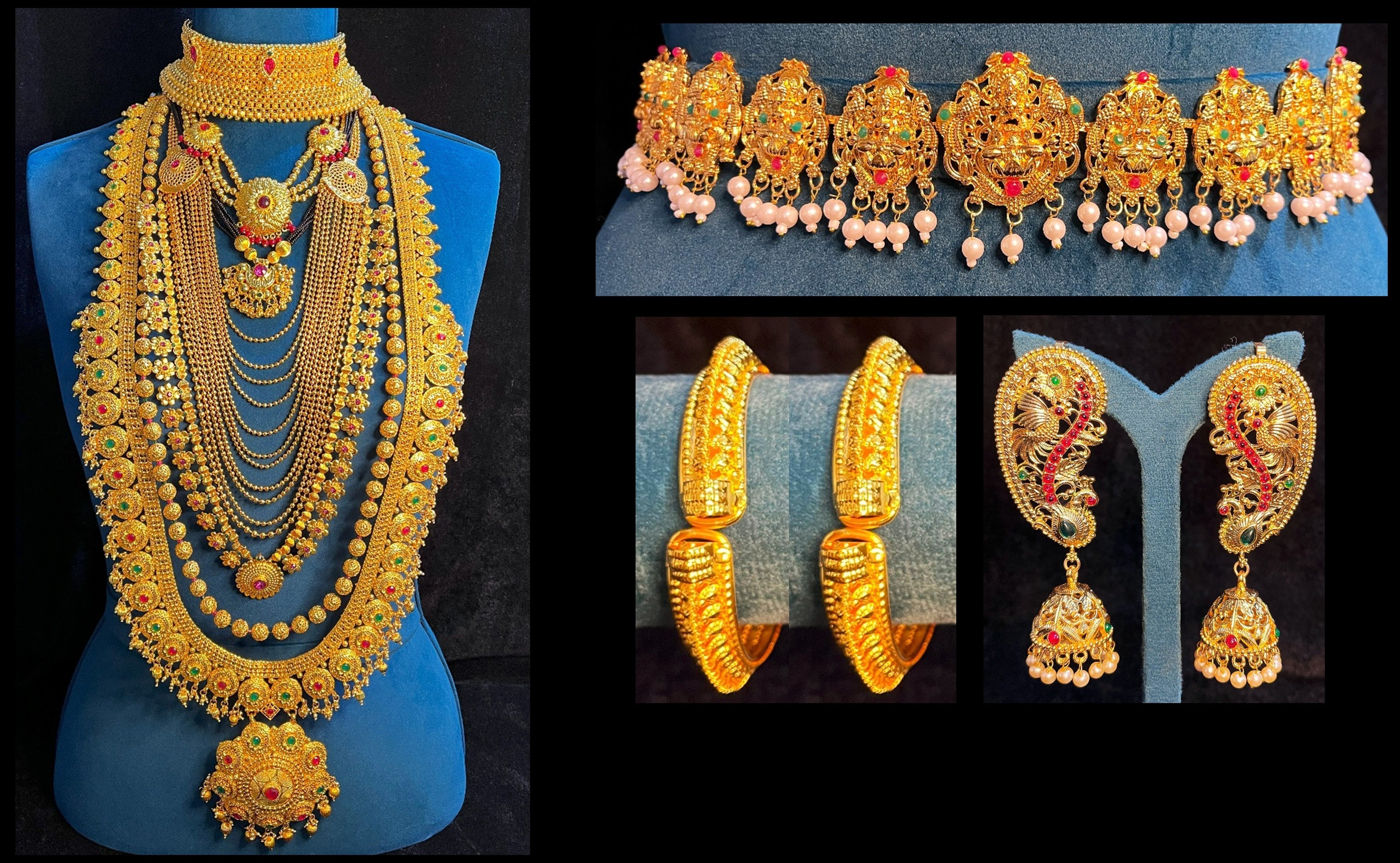 Premium Maharashtrian Style Jewellery Set for Devi Alankaram 1