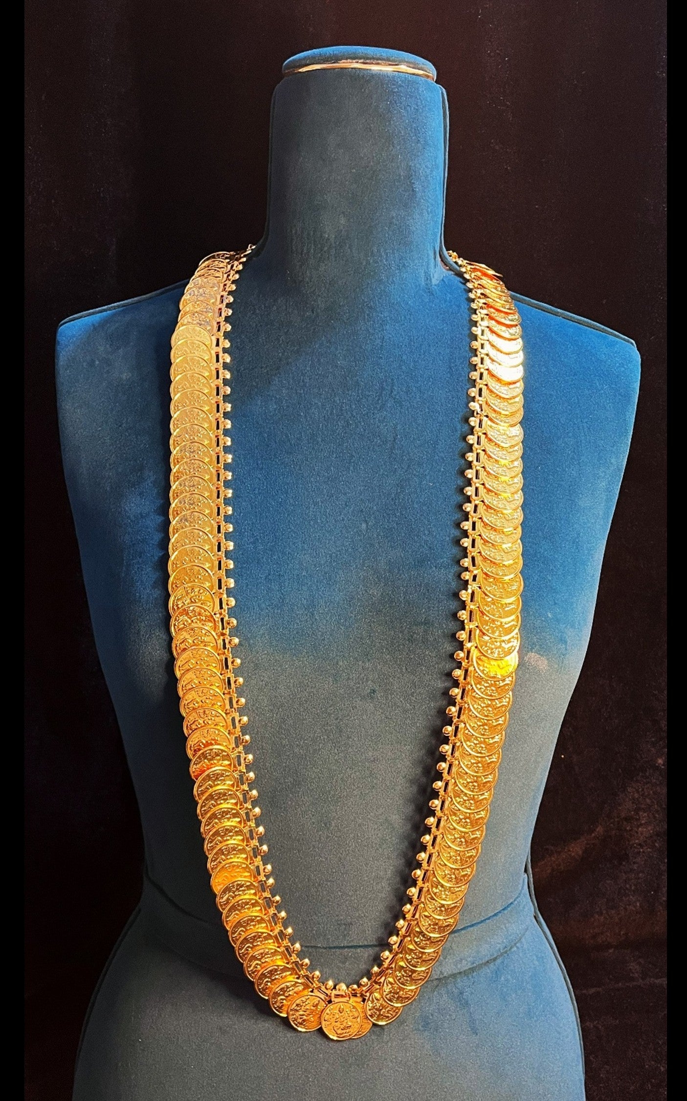 Premium Temple Gold-Plated Jewellery with Stones for Devi Alankaram - Gold 1