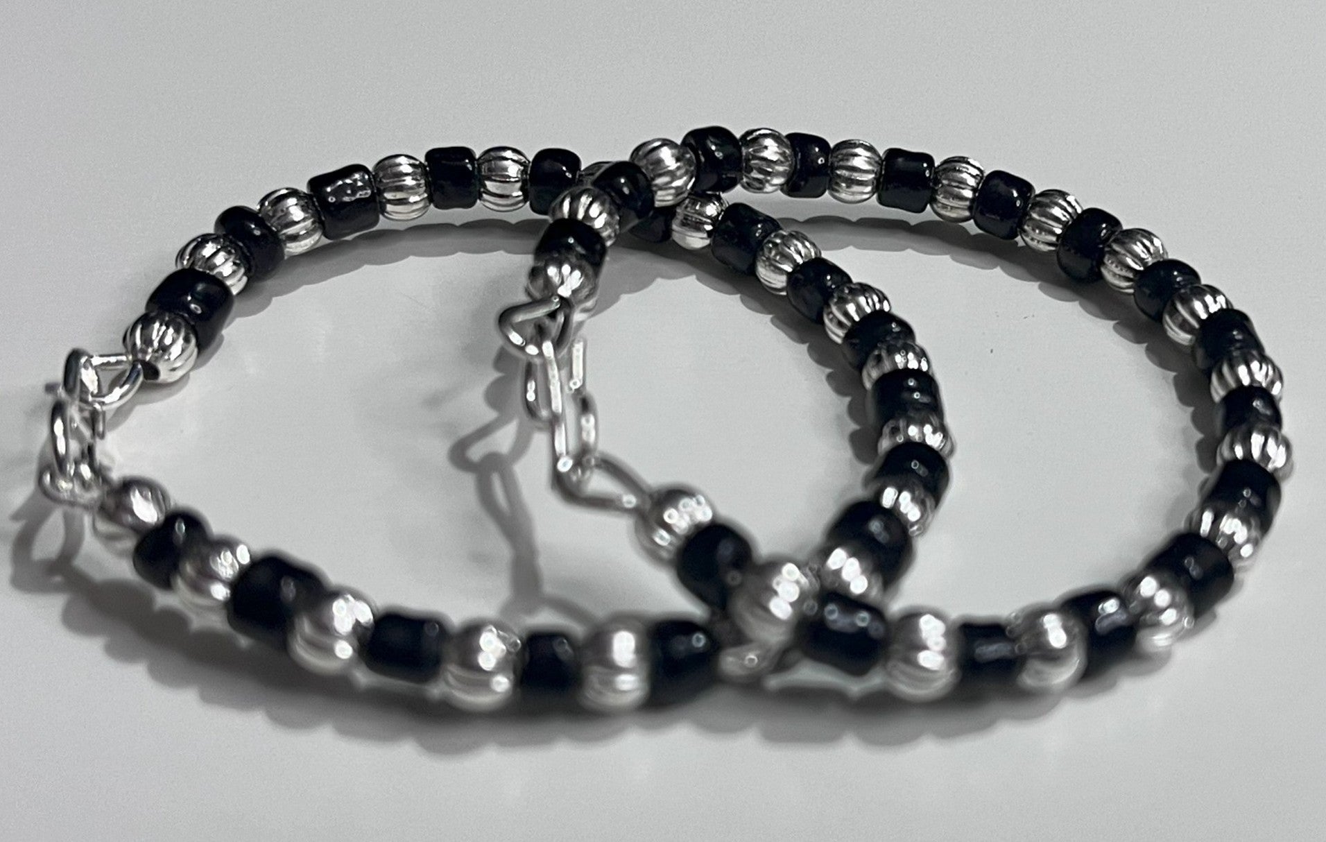 Traditional Nagar (Nazar) Black Bead Bangles for Bala Deity Alankaram | Temple Jewellery for Krishna & Bala Avatars 1