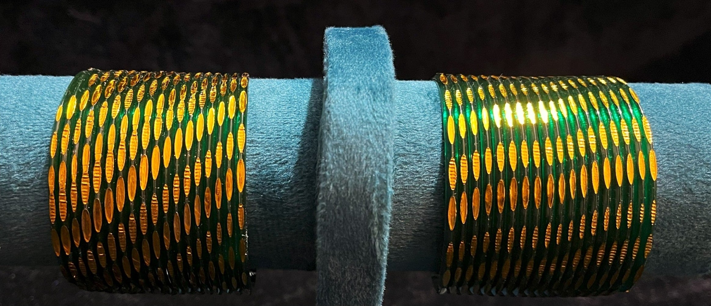 Premium Spring Bangles for Devi Alankaram - Green 1