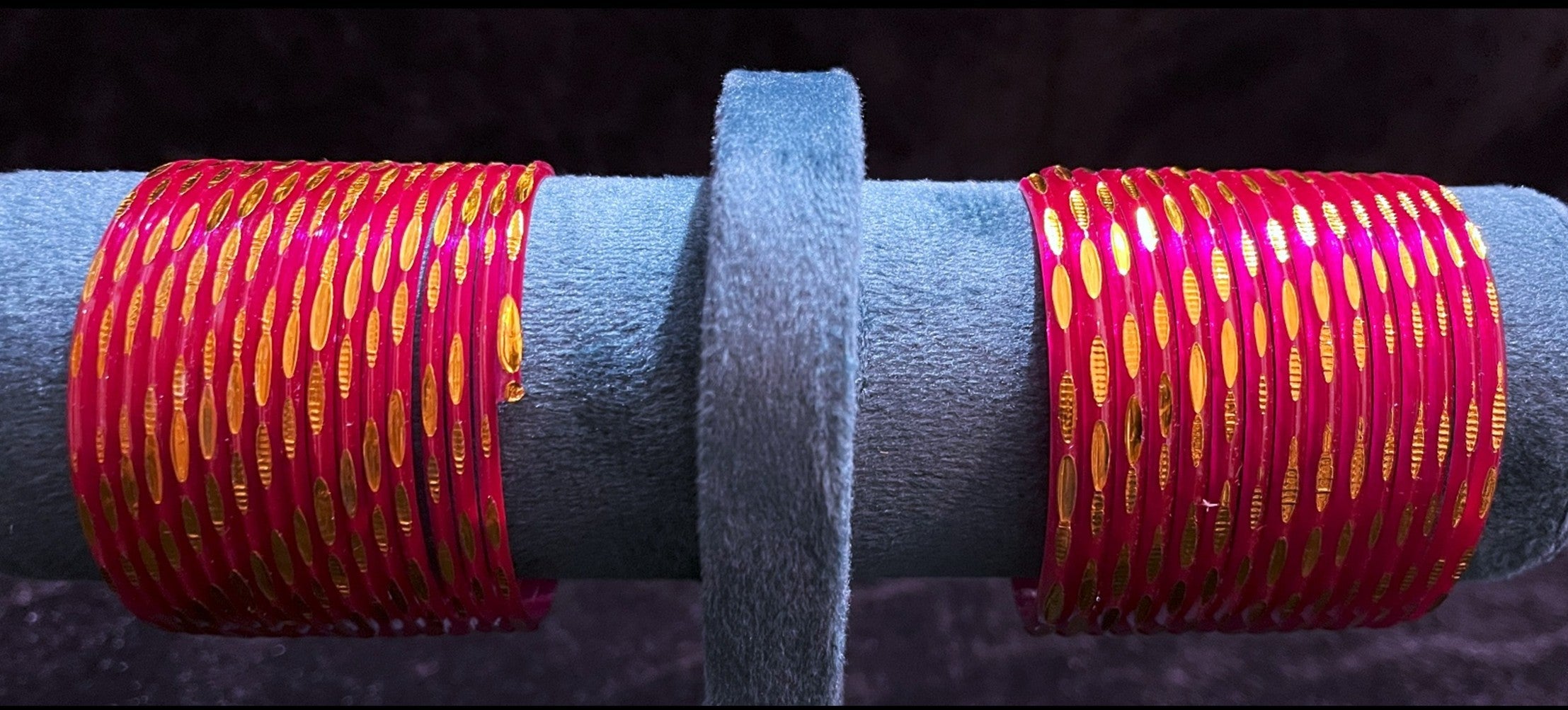 Premium Spring Bangles for Devi Alankaram - Pink 1