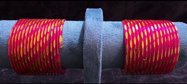 Premium Spring Bangles for Devi Alankaram - Pink