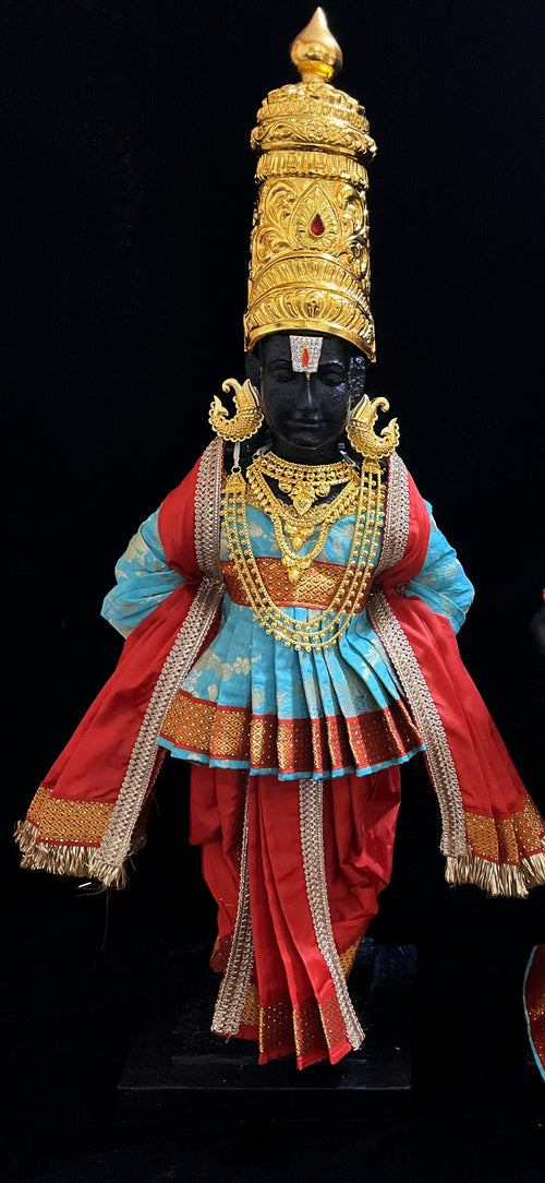 Angharkha dhoti Patka/shalya, made of Chanderi Zari Silk (not pure silk) - Light Blue Pre stiched Angarkha with red Contrast and Dhoti and  Patka