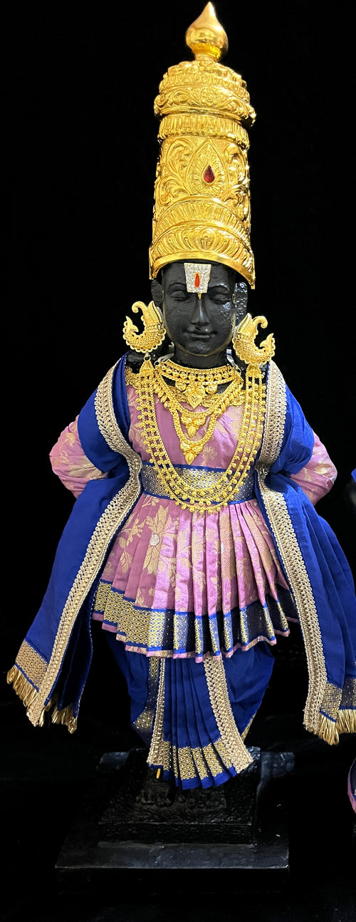 Angharkha dhoti Patka/shalya, made of Chanderi Zari Silk (not pure silk) - Lavender Pre stiched Angarkha with Royal Blue Contrast and Dhoti and  Patka