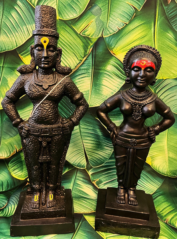 18 Inch Fiber Vittal Rukmani Idols