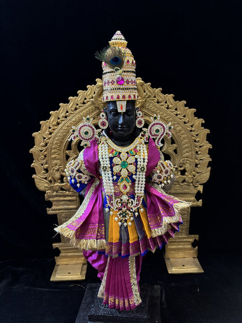 Angharkha dhoti  Patka/shalya, made of Traditional Checks Silk (not pure silk) - Yellow And Blue Checks Pre Stiched Angarkha with Purple Contrast and Dhoti and Shalya