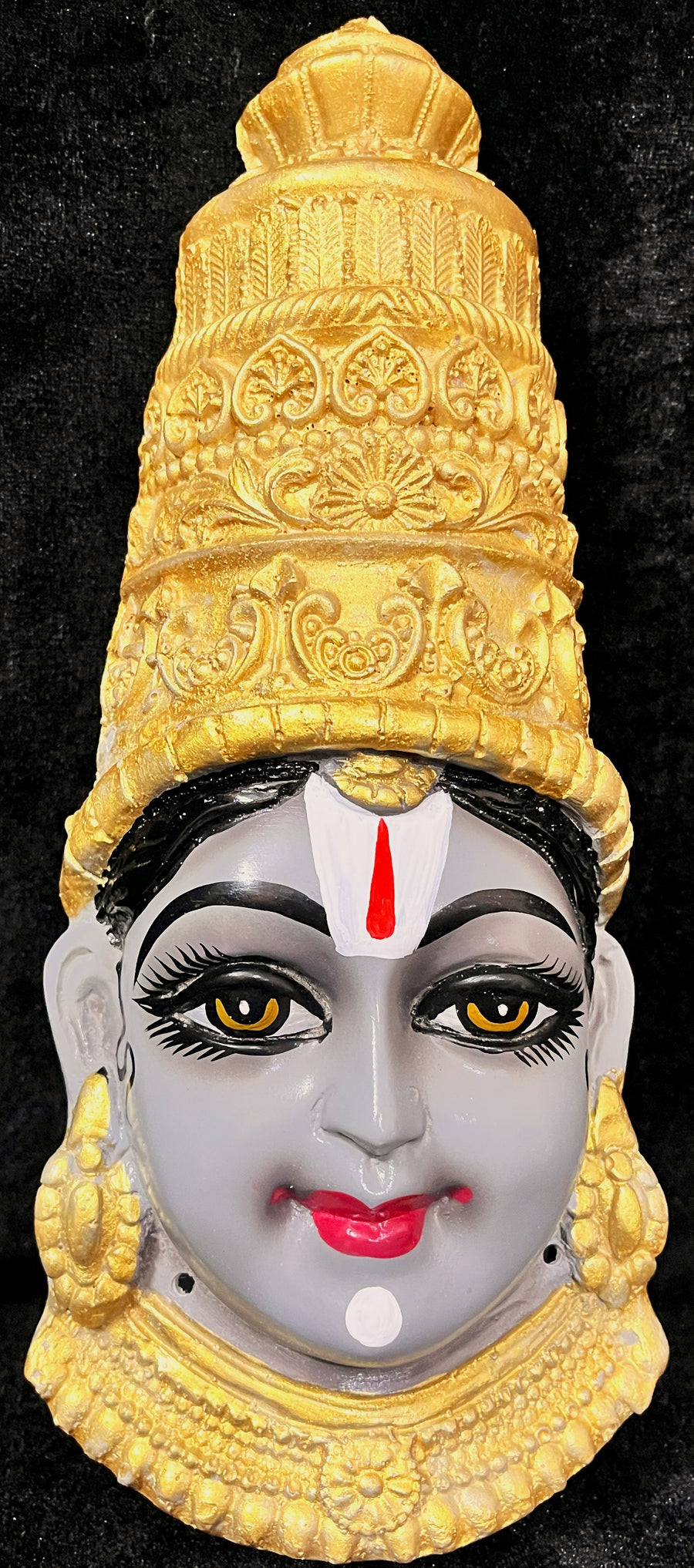 Premium Balaji Fiber Half Face without Jewellery – 12 Inch (can be tied to coconut)