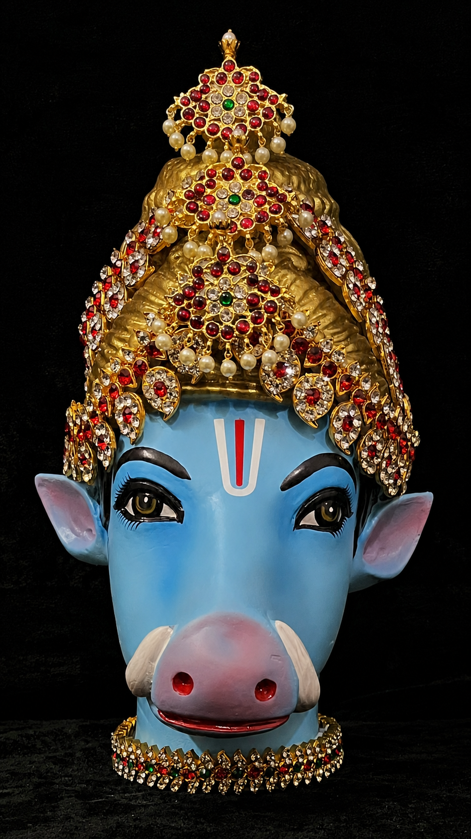 Premium Varaha Fiber Full Face with Jewellery – 10.5 Inch (cannot be tied to coconut) 1