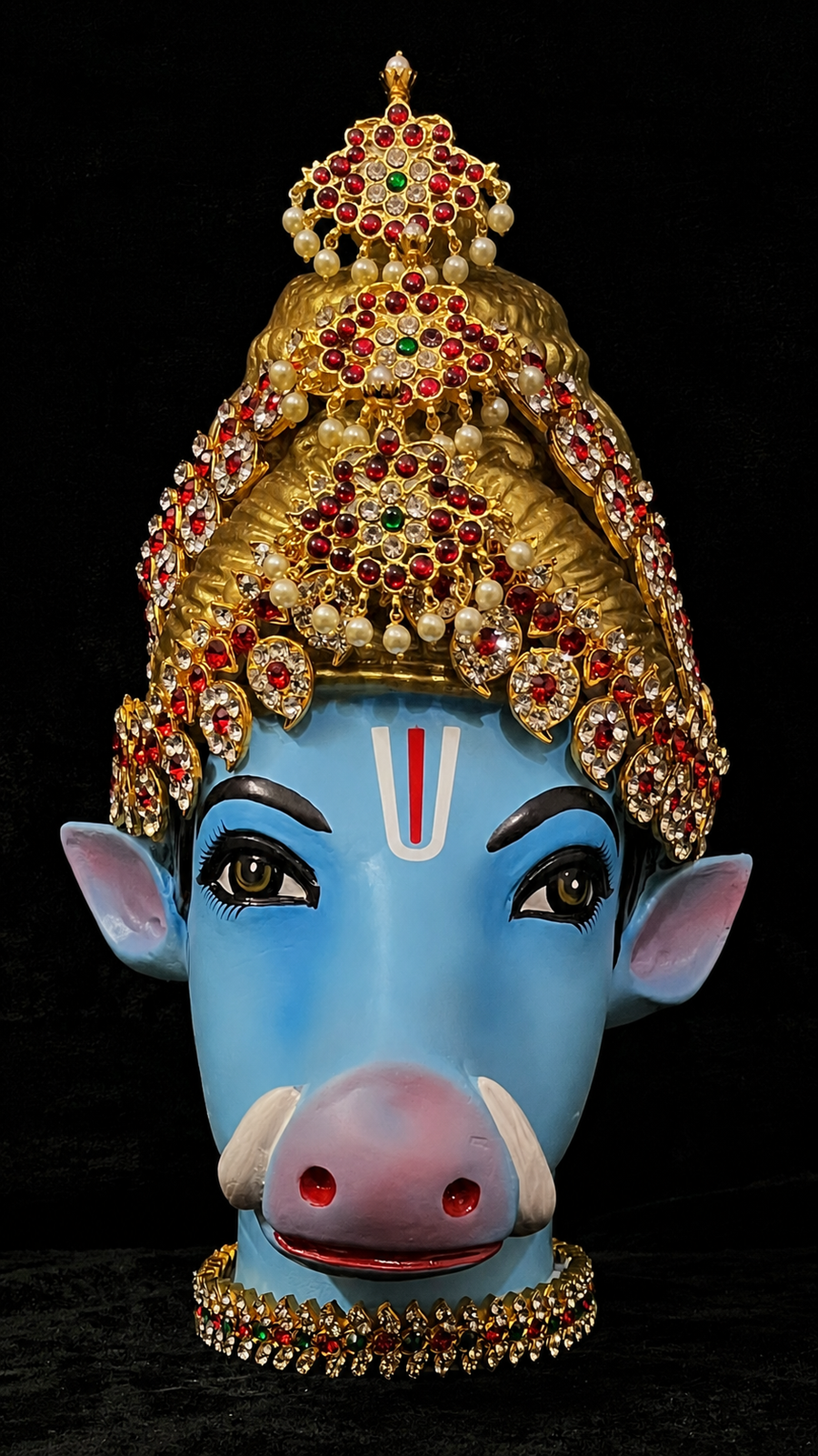 Premium Varaha Fiber Full Face with Jewellery – 10.5 Inch (cannot be tied to coconut)