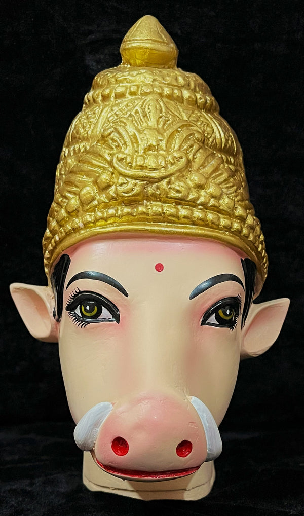 Premium Varahi Fiber Full Face without Jewellery – 10.5 Inch (cannot be tied to coconut) - Skin