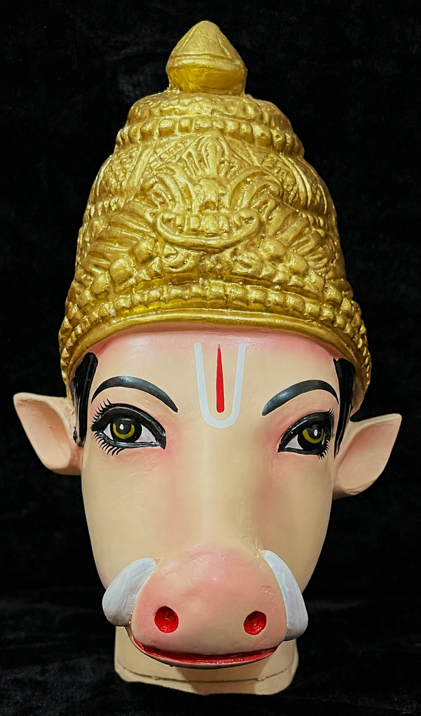Premium Varaha Fiber Full Face without Jewellery – 10.5 Inch (cannot be tied to coconut) - Skin