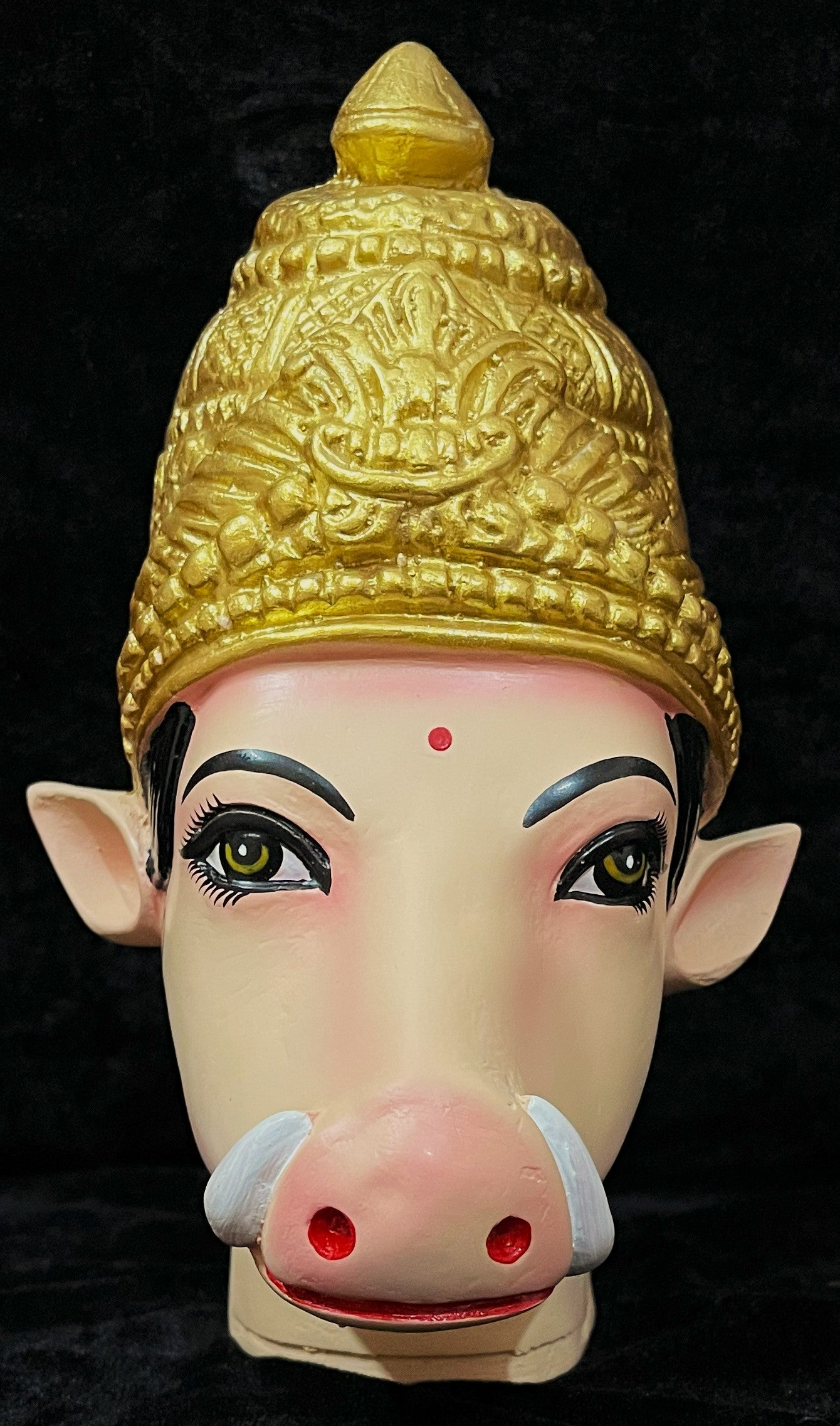 Premium Varahi Fiber Full Face without Jewellery – 10.5 Inch (cannot be tied to coconut) - Skin 1