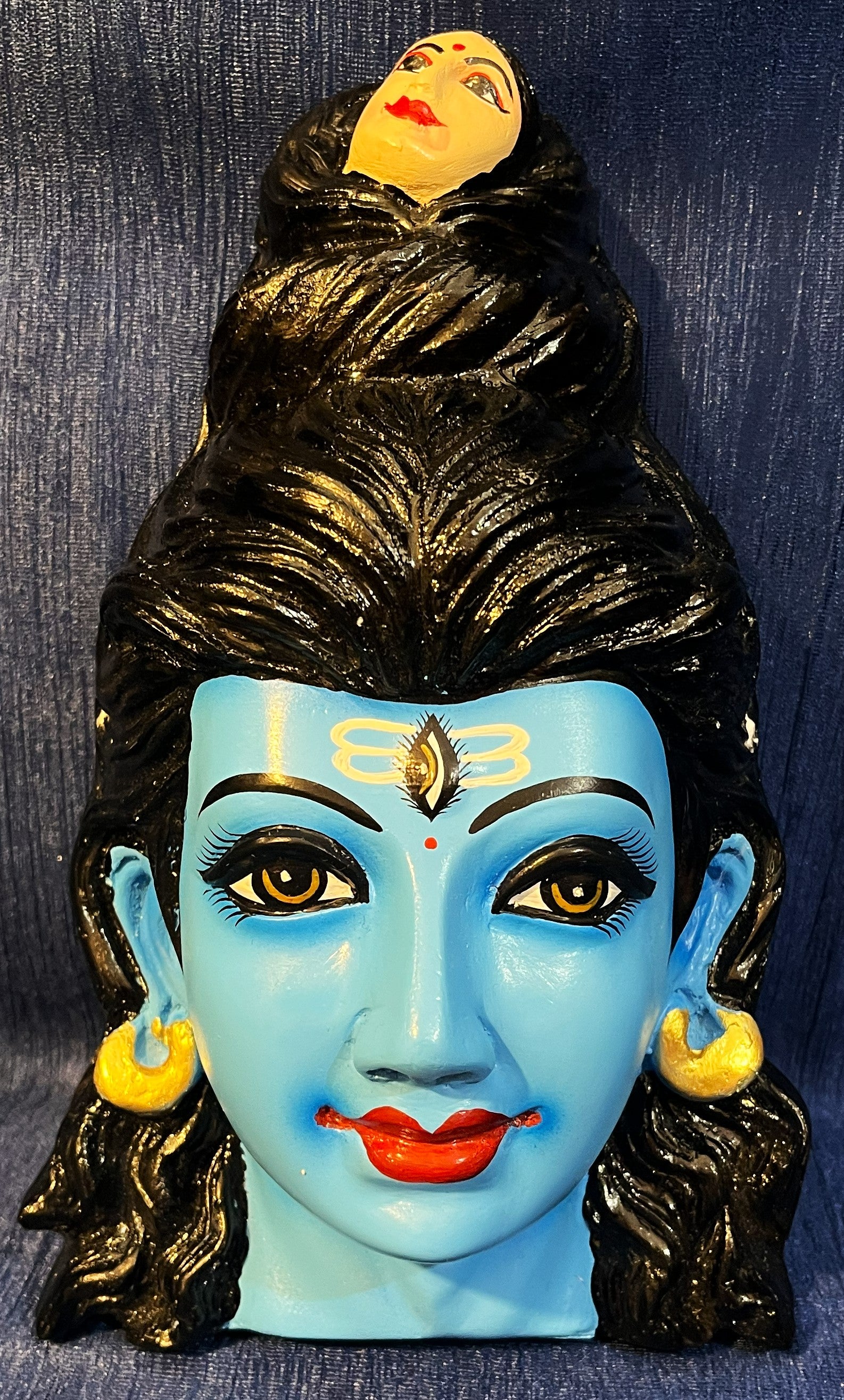 Premium Shiva Fiber Half Face without Jewellery – 11.5 Inch (can be tied to coconut) 1
