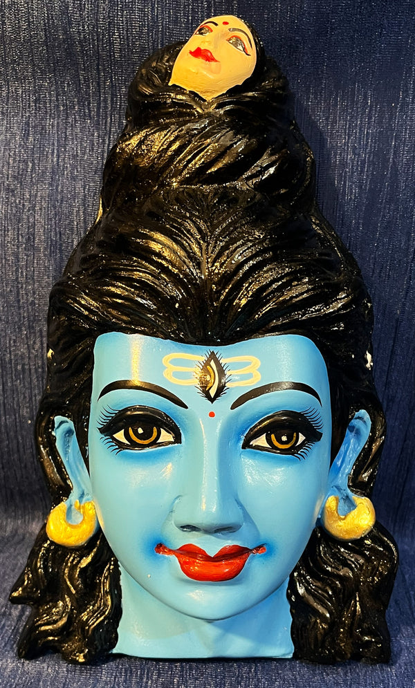 Premium Shiva Fiber Half Face without Jewellery – 11.5 Inch (can be tied to coconut)